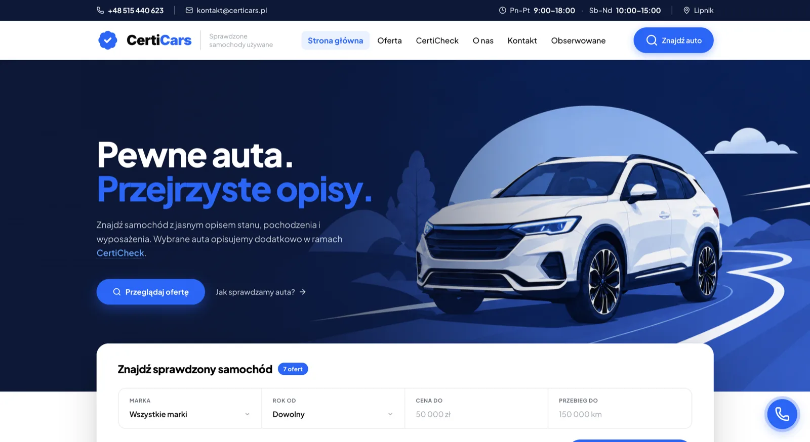 CertiCars - platforma komisowa aut używanych