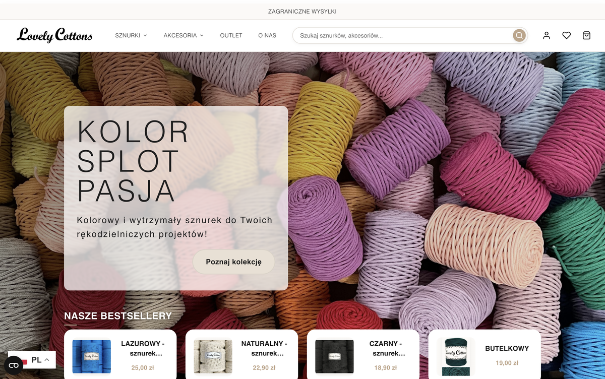 Lovely Cottons - sklep sznurków makramowych