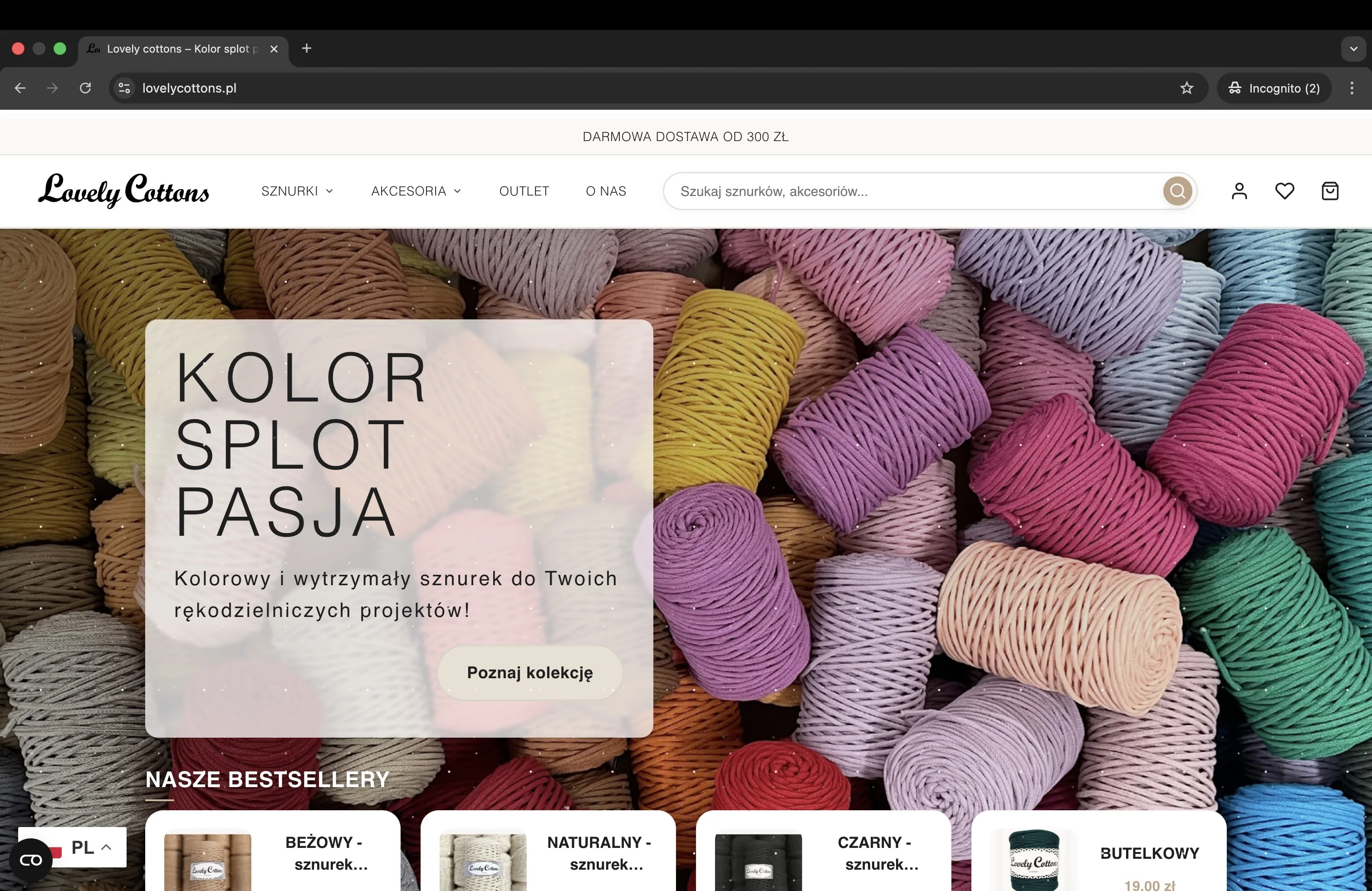 Lovely Cottons - sklep internetowy ze sznurkami do makramy
