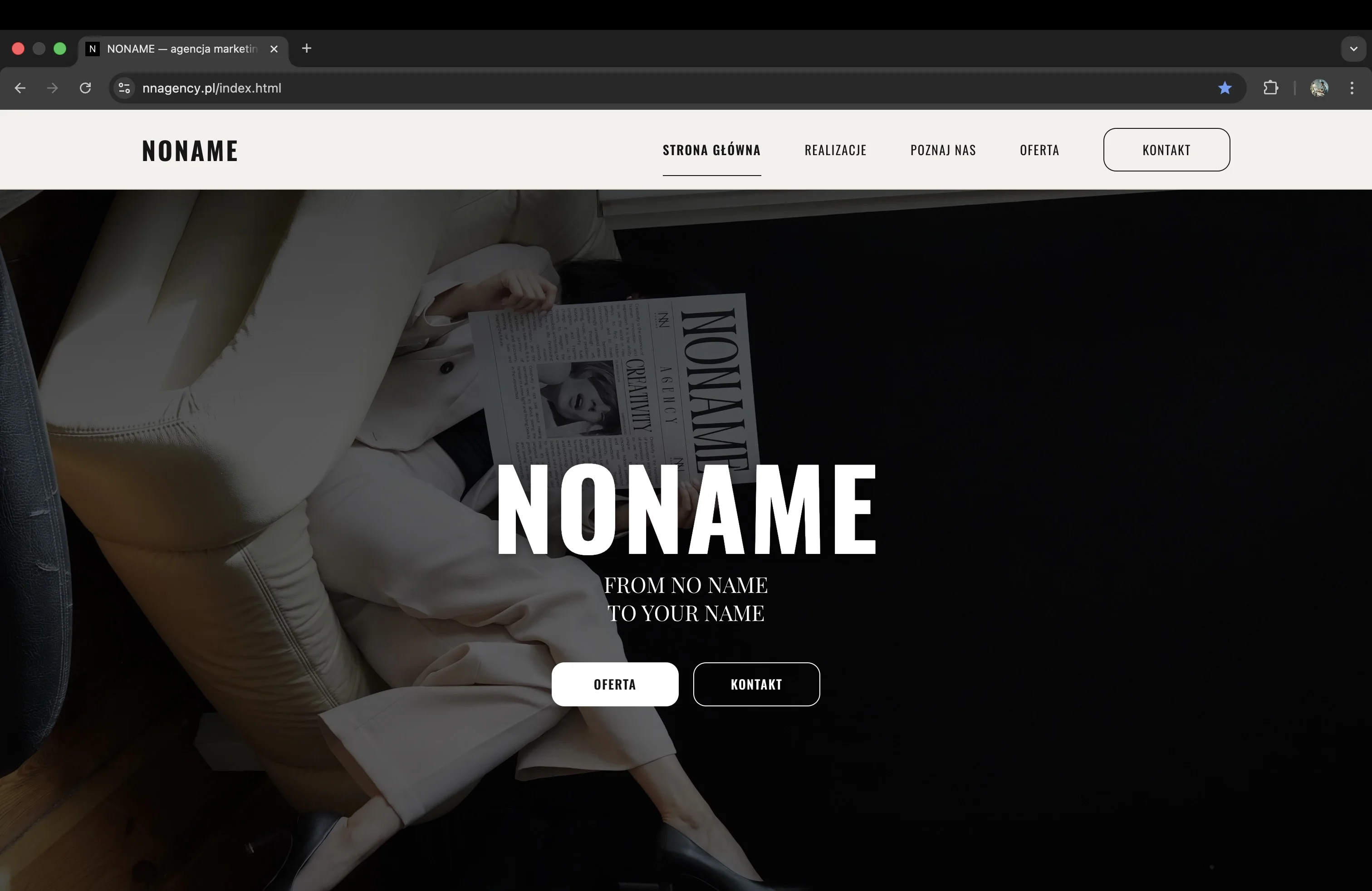 NONAME Agency - strona agencji marketingowej ze Szczecina