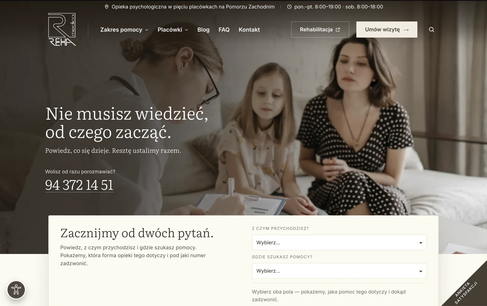Reha Medica Psychologia: opieka psychologiczna na Pomorzu Zachodnim